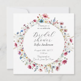 French Garden Party flower Invitation 招待状