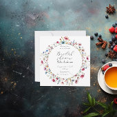 French Garden Party flower Invitation 招待状