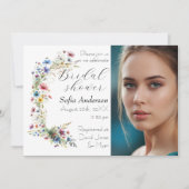 French Garden Party flower photo  Invitation 招待状 (正面)