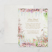 French Garden Wedding Accommodation Enclosure Card エンクロージャーカード (正面/裏面)