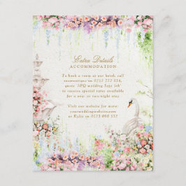 French Garden Wedding Accommodation Enclosure Card エンクロージャーカード