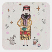 French Guy  スクエアシール (正面)