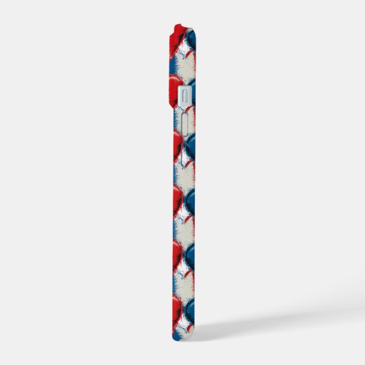 French Hearts 2 iPhone 15ケース (左側面)