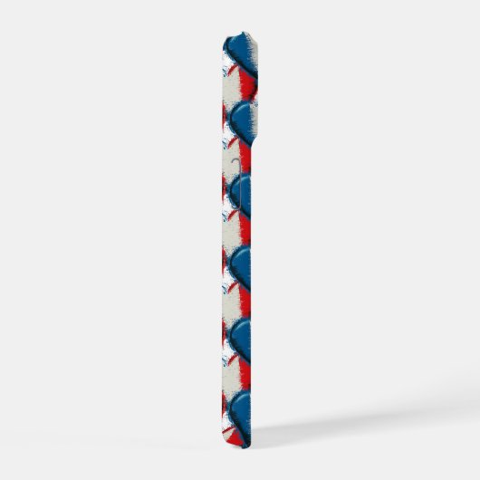 French Hearts 2 iPhone 15ケース (右側面)