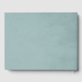 French Heron Dusty Blue Wedding ゲストブック (裏面)