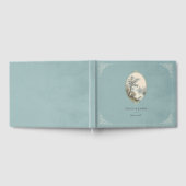 French Heron Dusty Blue Wedding ゲストブック (全面)