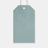 French Heron Dusty Blue Wedding Gift Tag ギフトタグ (裏面)