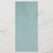 French Heron Dusty Blue Wedding Menu メニュー (裏面)