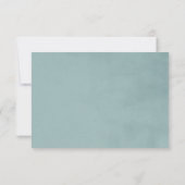 French Heron Dusty Blue Wedding Suite RSVP Card (裏面)
