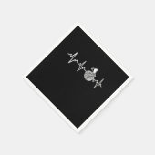 French Horn Heartbeat Hornist Gift Idea スタンダードカクテルナプキン (角)