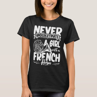 French Horn Player Apparel Instrument Brass Music  Tシャツ