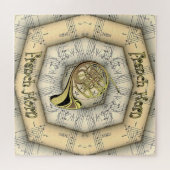 French Horn ~ Strange Musical Design ~ Unique ~ ジグソーパズル (横)