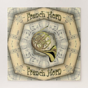 French Horn ~ Strange Musical Design ~ Unique ~ ジグソーパズル