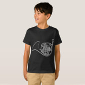 french_horn_white.png tシャツ (正面フル)
