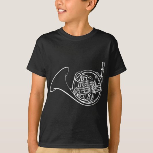 french_horn_white.png tシャツ (正面)