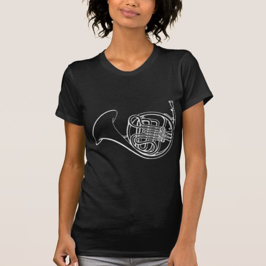 french_horn_white.png tシャツ (正面)