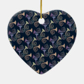 French Horns Art cute French horn designs          セラミックオーナメント (裏面)