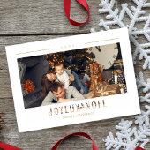 French Joyeux Noël Modern Typography Custom Photo