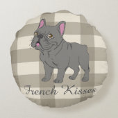 French Kisses ラウンドクッション (裏面)