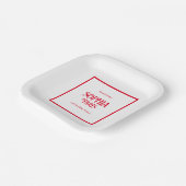 French Kisses & 30th Birthday Wishes Paris Party ペーパープレート (傾斜あり)