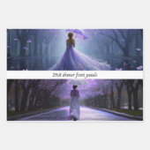 French Lady Garden Walk Drawer Front Wrapping Pape ラッピングペーパーシート (正面3)