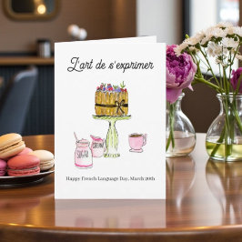 French Language Day March 20 Charlotte Russe カード