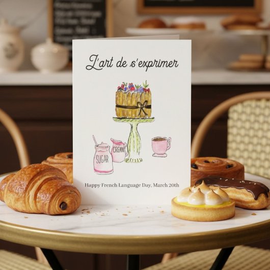 French Language Day March 20 Charlotte Russe カード