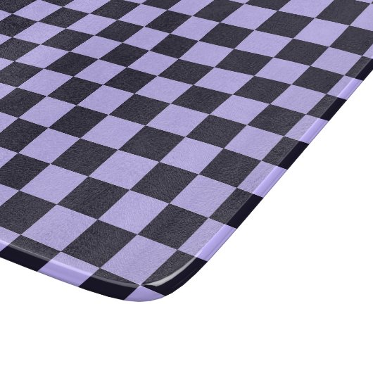 French lilac checkerboard pattern カッティングボード (角)