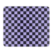 French lilac checkerboard pattern カッティングボード (正面)