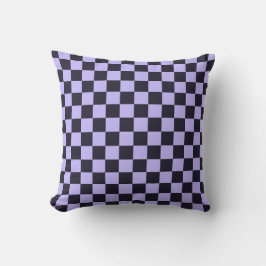 French lilac checkerboard pattern クッション