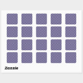 French lilac checkerboard pattern スクエアシール (シート)