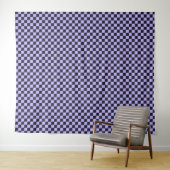 French lilac checkerboard pattern タペストリー (インサイチュ(横))