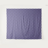 French lilac checkerboard pattern タペストリー (正面(横))