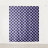 French lilac checkerboard pattern タペストリー (正面)