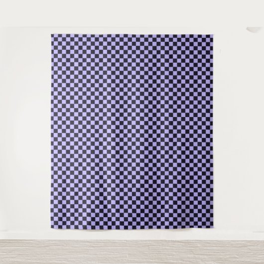 French lilac checkerboard pattern タペストリー (正面)