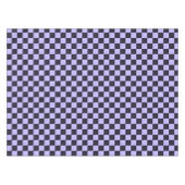 French lilac checkerboard pattern テーブルクロス (正面(横))