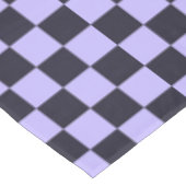 French lilac checkerboard pattern テーブルクロス (アングル)