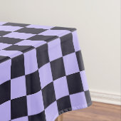 French lilac checkerboard pattern テーブルクロス (インサイチュ)