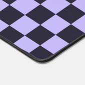 French lilac checkerboard pattern デスクマット (コーナー)