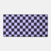 French lilac checkerboard pattern デスクマット (正面)