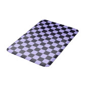 French lilac checkerboard pattern バスマット (アングル)