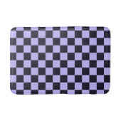 French lilac checkerboard pattern バスマット (正面)