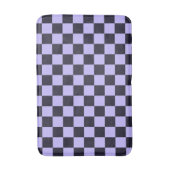 French lilac checkerboard pattern バスマット (正面縦)