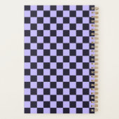 French lilac checkerboard pattern プランナー手帳 (裏面)