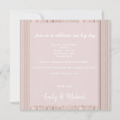 French Lilac wedding invitations rustic (裏面)
