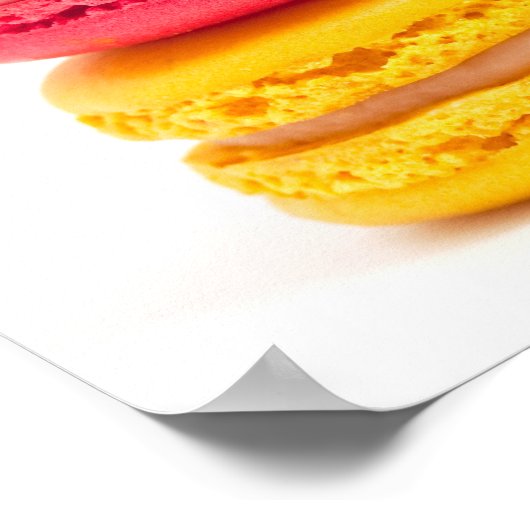 French macaroons ポスター (角)