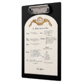 French Menu Kitchen Clipboard クリップボード (左)