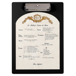French Menu Kitchen Clipboard クリップボード