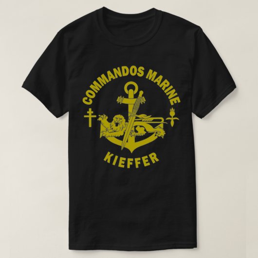 French Navy Special Forces Commandos Marine Kieffe Tシャツ (デザイン正面)