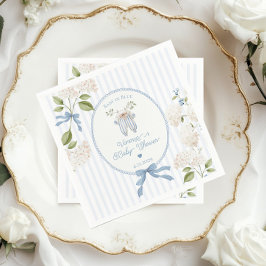 French Nursery Baby Shower Coquette Clothesline  スタンダードカクテルナプキン